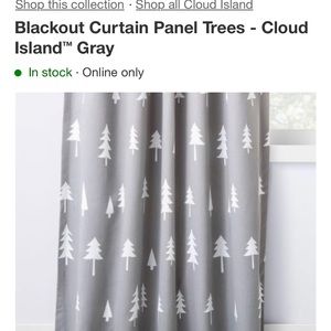Blackout Curtain Panel Trees